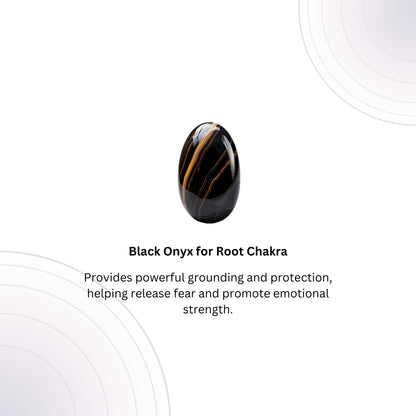 Black Onyx Healing Ring for Protection