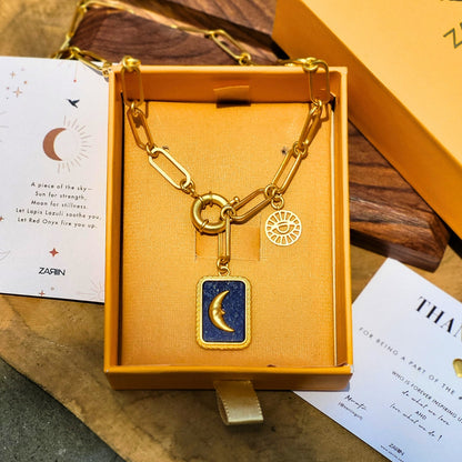 Love You to the Moon and Back Link Necklace