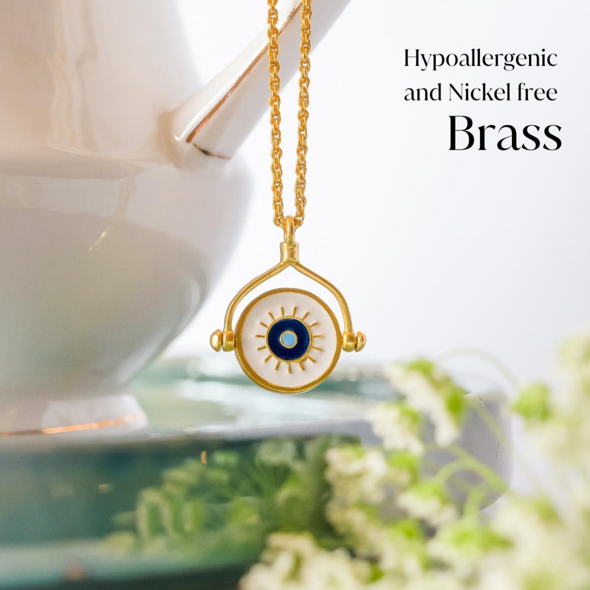 Protection Necklace with Evil Eye and Hamsa Hand