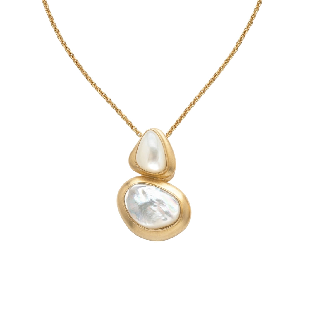 Pristine Poise Pendant Necklace with Pearls