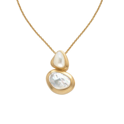 Pristine Poise Pendant Necklace with Pearls
