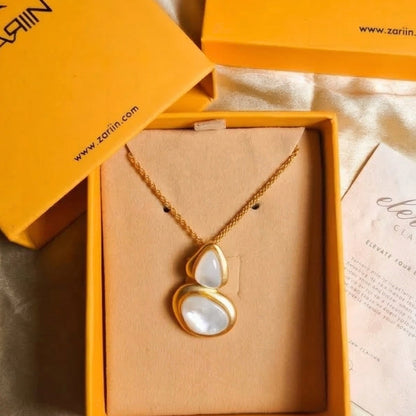 Pristine Poise Pendant Necklace with Pearls