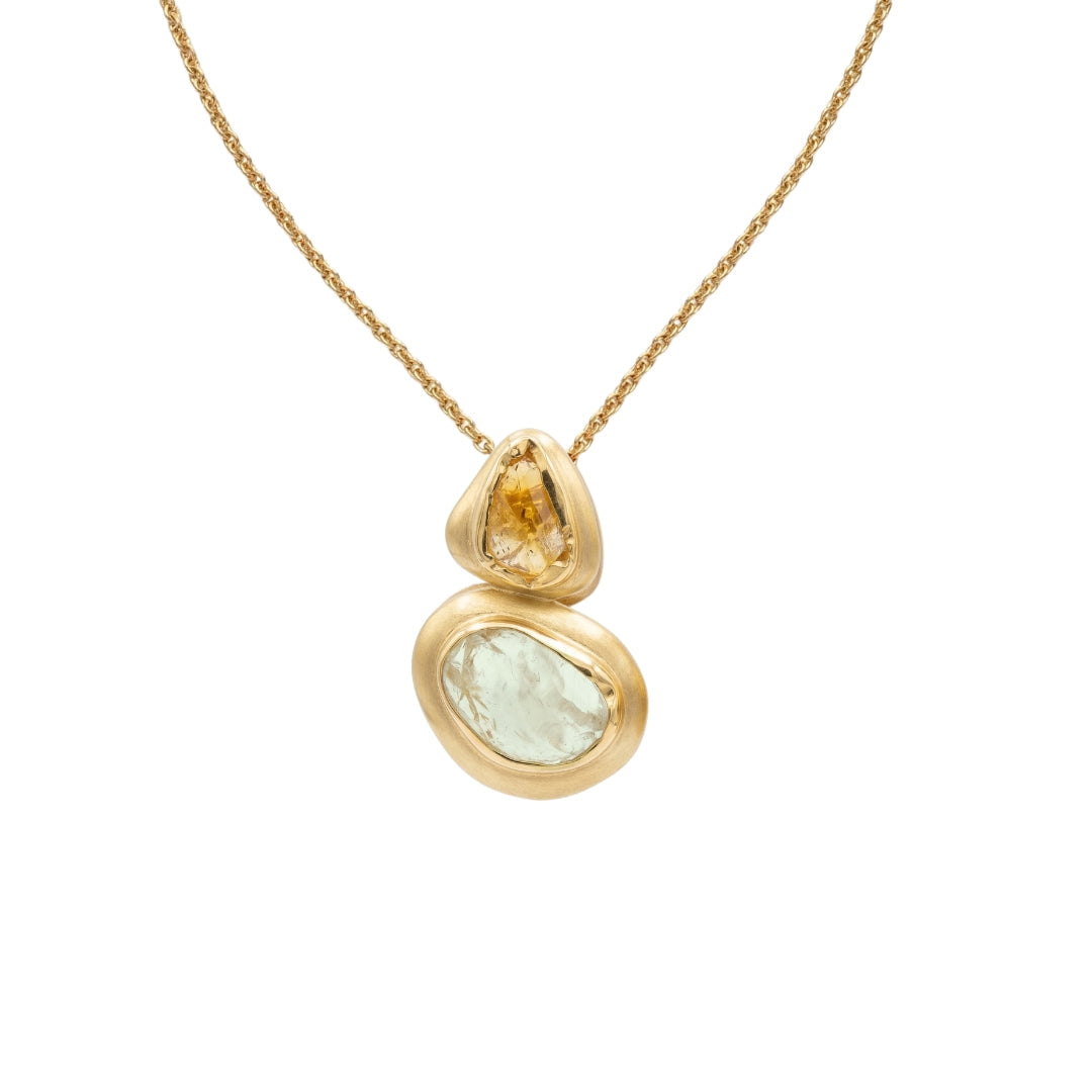 Crystal Haven Gift Set with Citrine and Green Amethyst