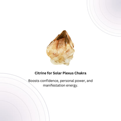 A Touch of Citrine Stone Gold Necklace