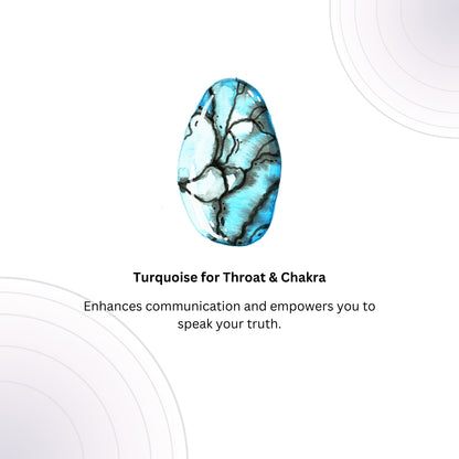 A Touch of Turquoise Stone Gold Necklace