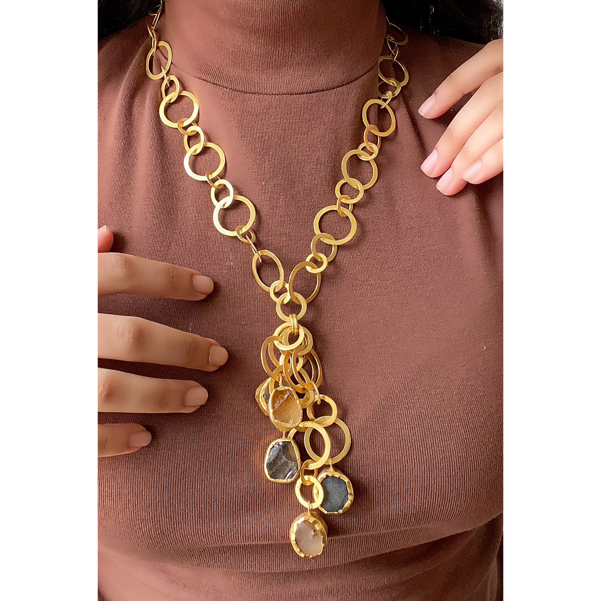 Cosmopolitan Craze Gold Necklace