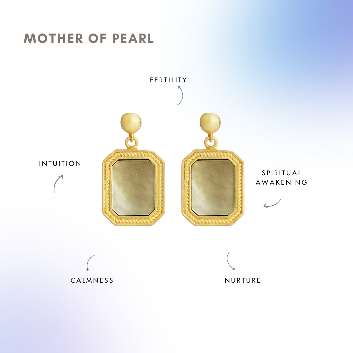 Revitalise Drop Earrings with Mother of Pearl - Creation