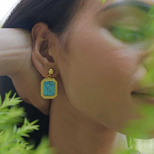 Revitalise Drop Earrings with Turquoise - Relationships