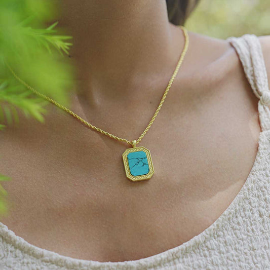 Soul Soothe Pendant Necklace with Turquoise - Relationships