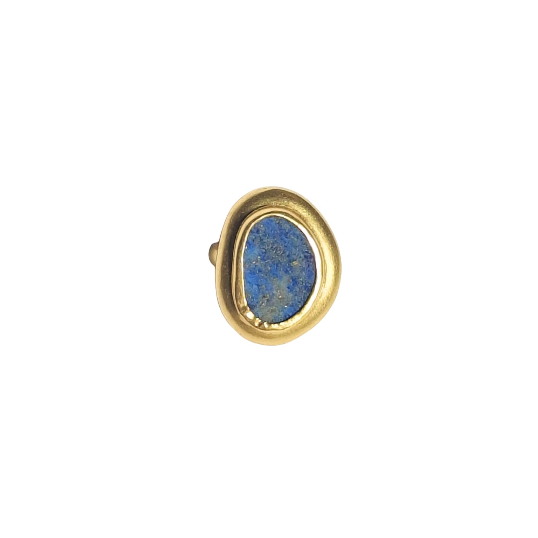 Enduring Charm Ring with Lapis Lazuli