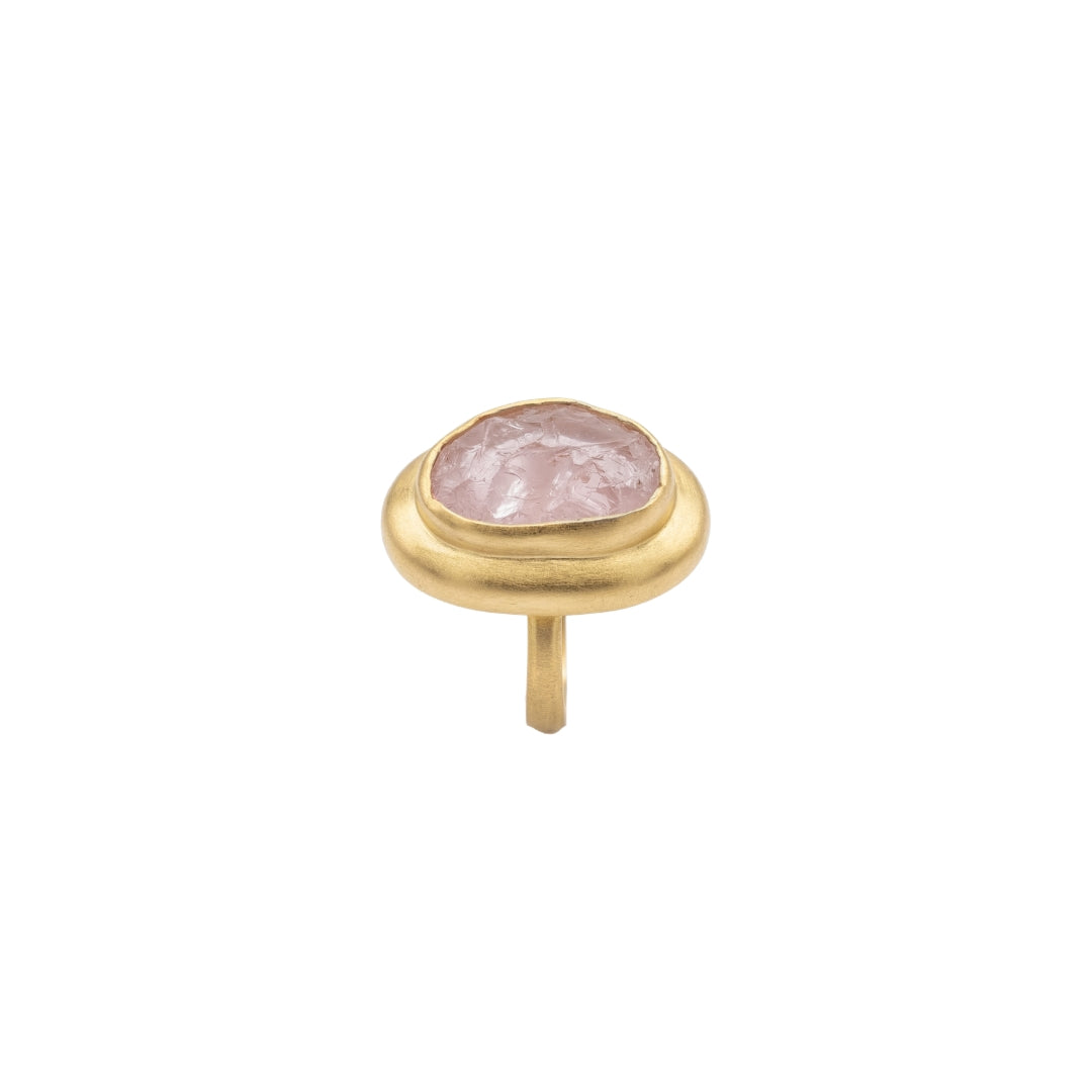 Enduring Charm Ring with Rose Quartz