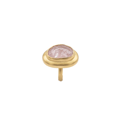 Enduring Charm Ring with Rose Quartz