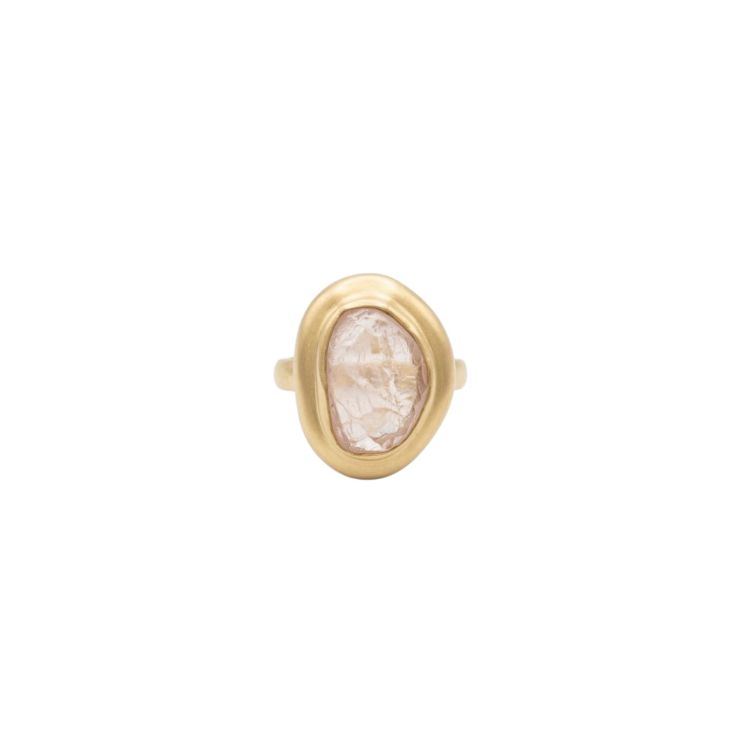 Enduring Charm Ring with Rose Quartz