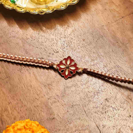 Red Flower Of Love Rakhi
