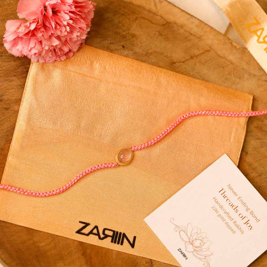 Rose Quartz Healing Rakhi for Love