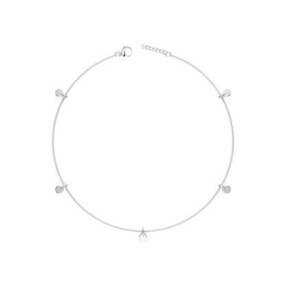Luna Disc 925 Silver Anklet