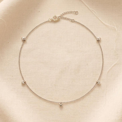 Heartbeat 925 Silver Anklet