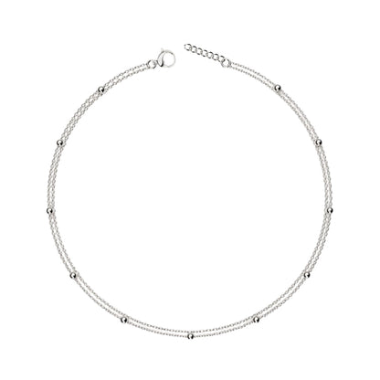 Duality Dot Chain 925 SilverAnklet