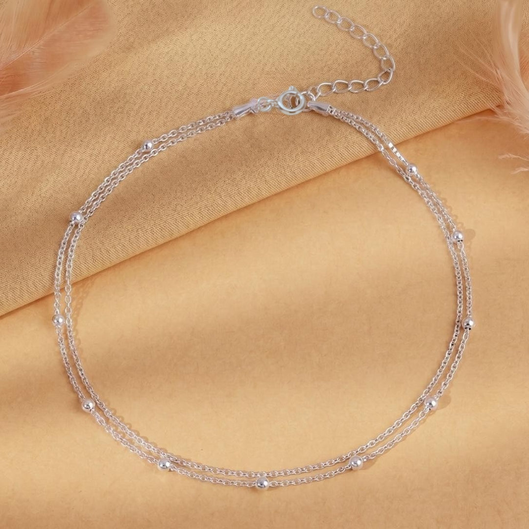Duality Dot Chain 925 SilverAnklet