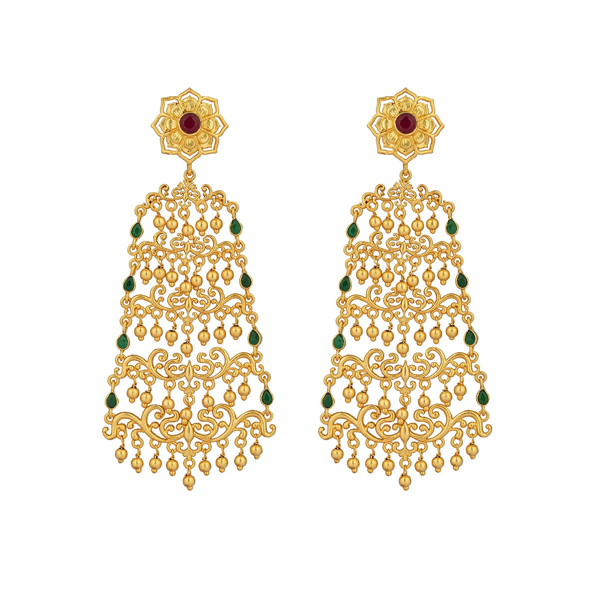 Glorious Drama Filigree Statement Earrings