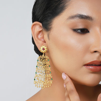 Glorious Drama Filigree Statement Earrings