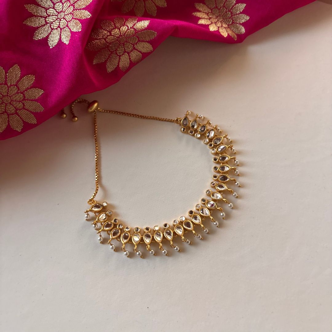 Aaina Bracelet with Mirror Polki