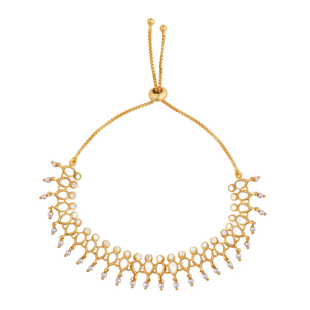 Aaina Bracelet with Mirror Polki