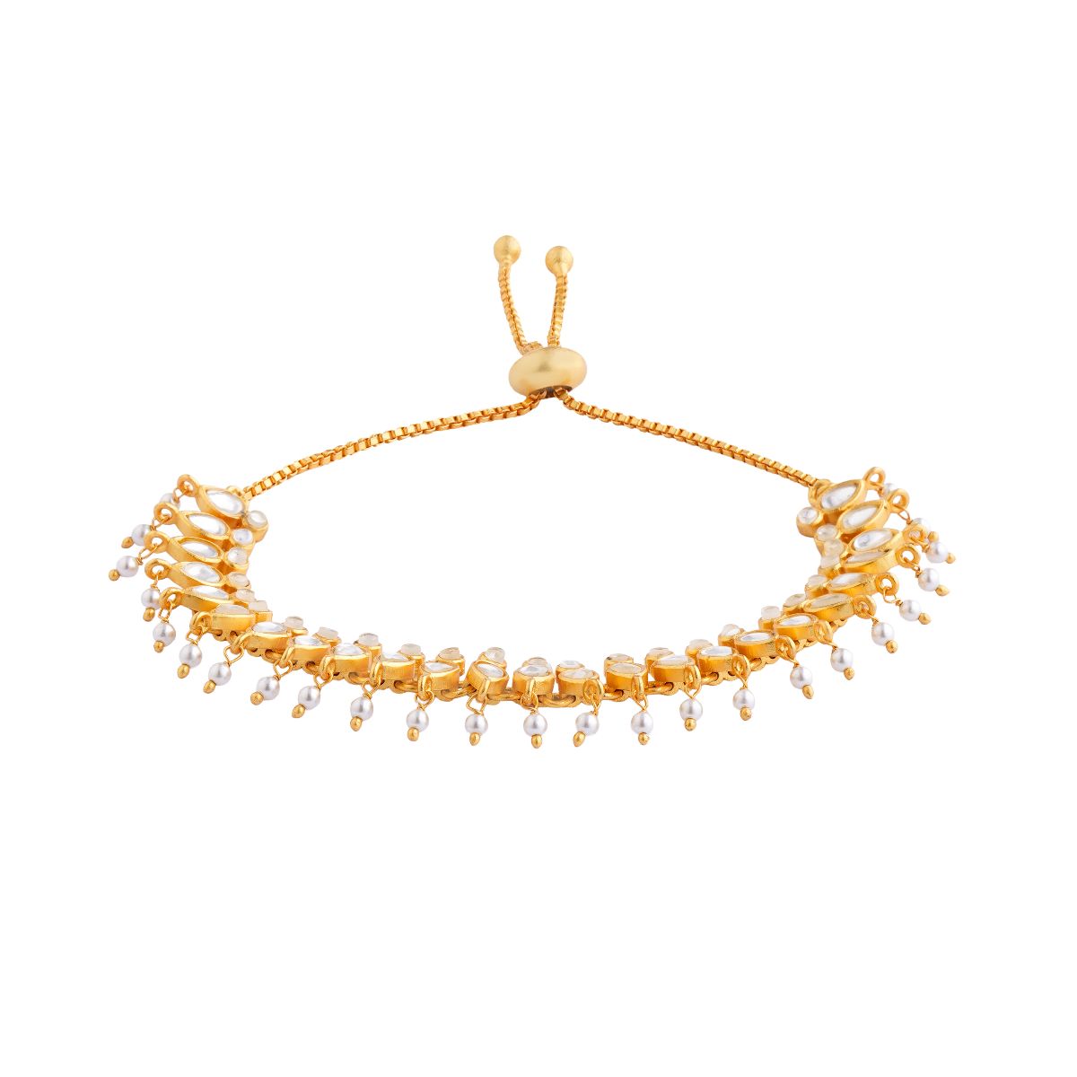 Aaina Bracelet with Mirror Polki