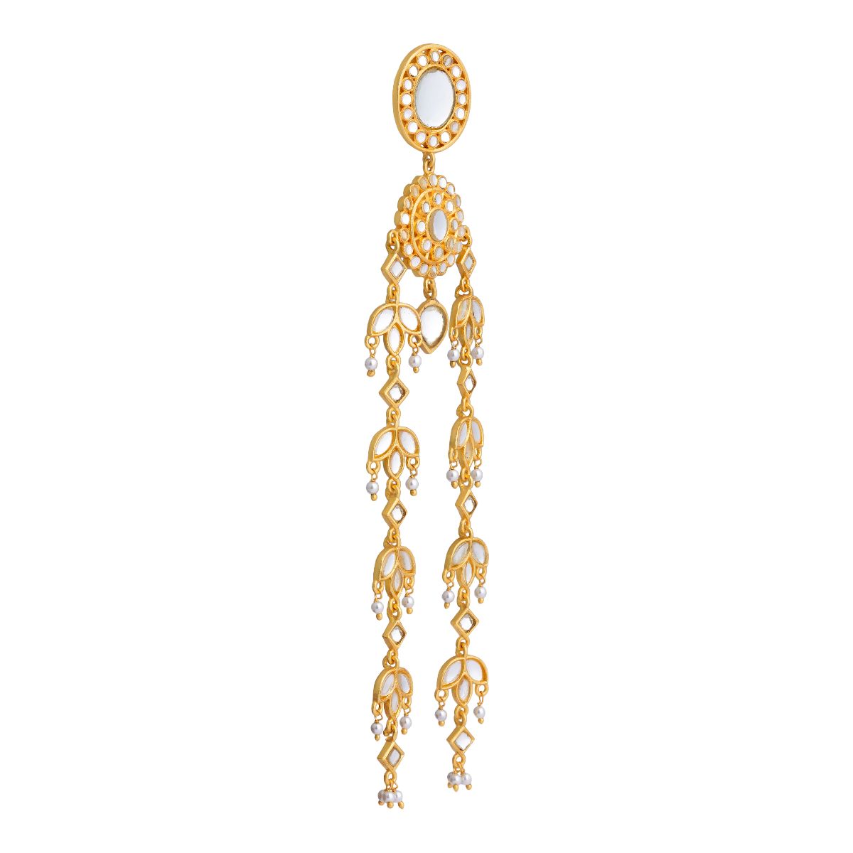 Chaand Roop Shoulder Grazers with Mirror Polki