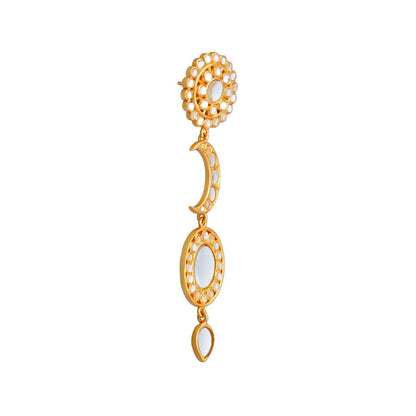 Kiran Danglers with Mirror Polki