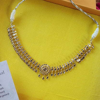 Sitara Necklace with Mirror Polki