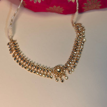 Sitara Necklace with Mirror Polki