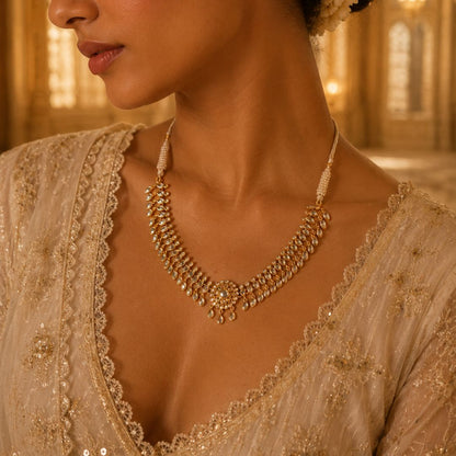 Sitara Necklace with Mirror Polki