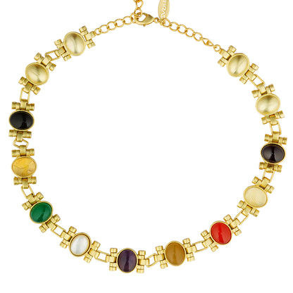 Style in Colour Navratna Necklace