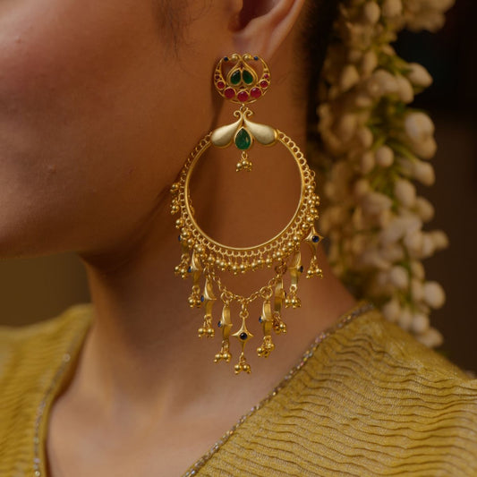 Poetic Dance Hoop Earrings