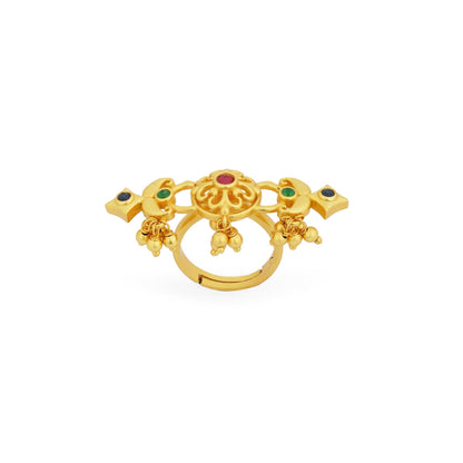 Floral Charm Statemenet Ring