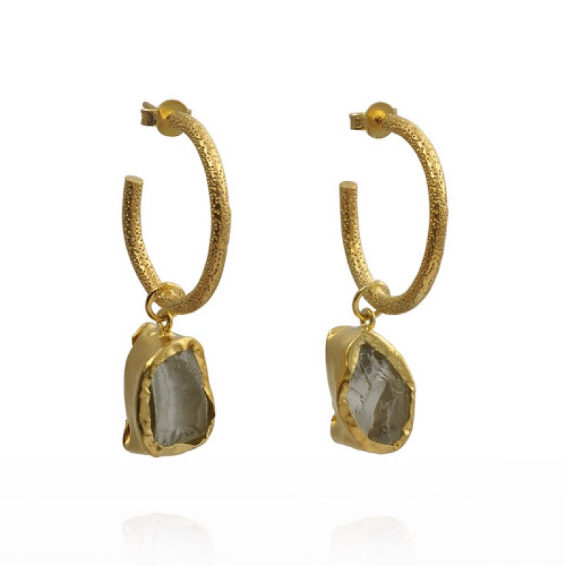 Buy Natural Labradorite Single Stone Fashion Earrings | Jewelpin