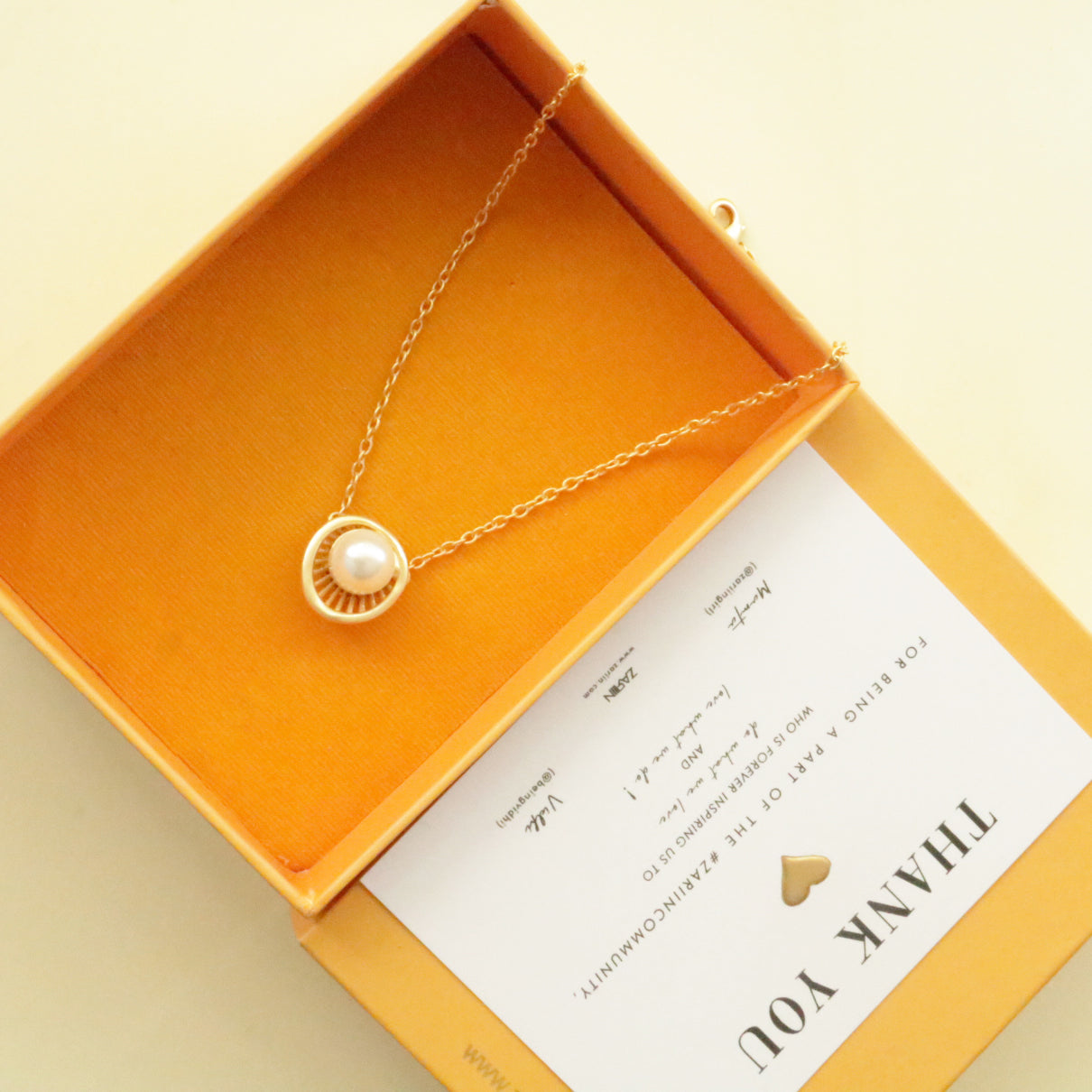 Pearl Zoned Pendant Necklace