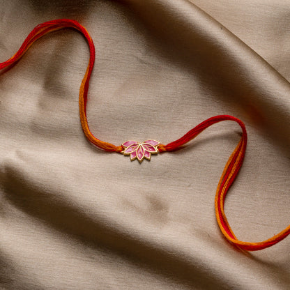 Lotus Aura Rakhi & Lumba Bracelet Box