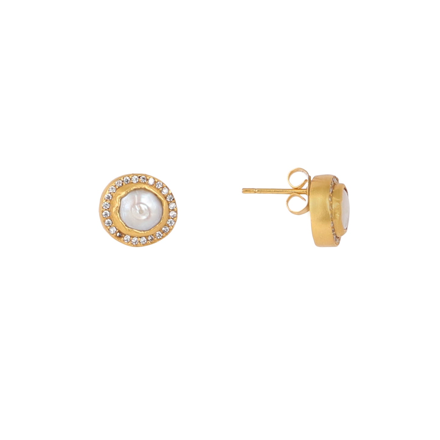 Witty and Wise Baroque Pearl Earrings