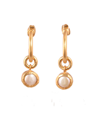 Hue Them White Earrings